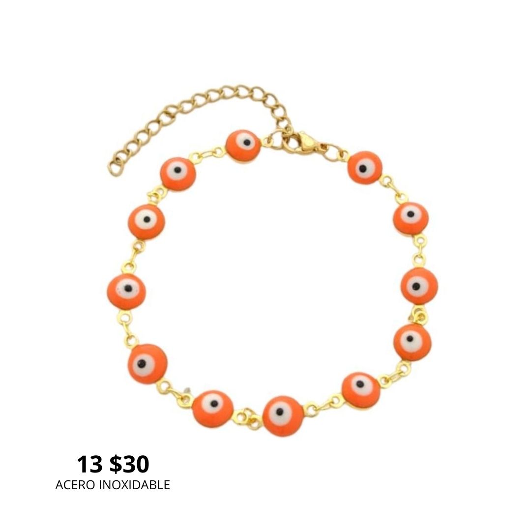 Pulsera Ojo Turco Acero Inoxidable