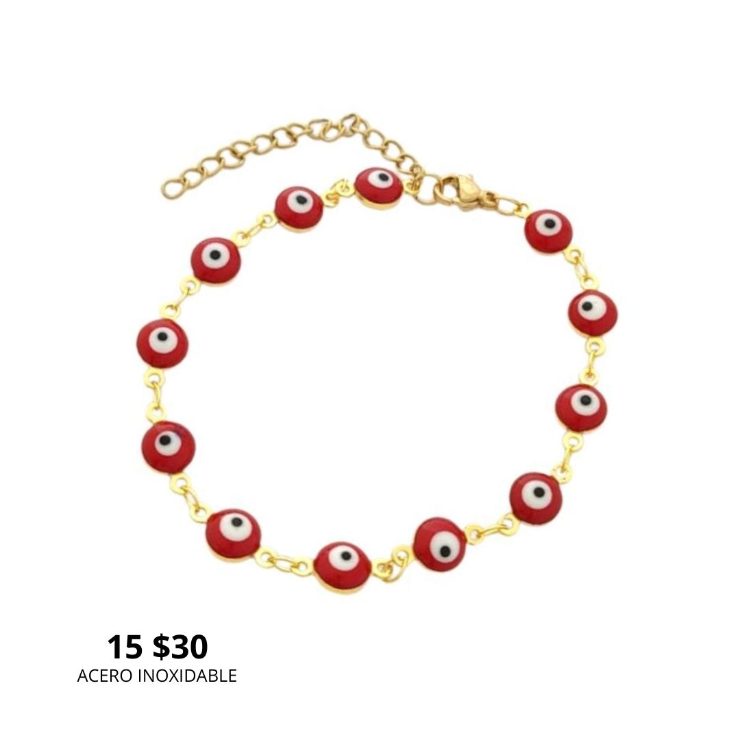 Pulsera Ojo Turco Acero Inoxidable